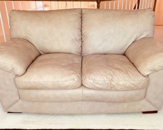 Leather loveseat...