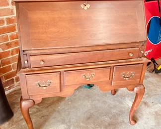 Vintage Queen Anne style fall-front desk...