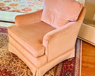 Sand velvet armchair...