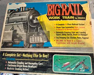 Vintage Big Rail Work Train - Marx