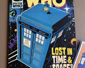 Doctor Who Signage on Wood