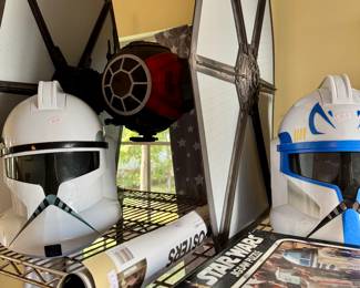 Star Wars! Everything from Helmets to Figurines to Puzzles, Posters, Books, Games and LEGOS GALORE!