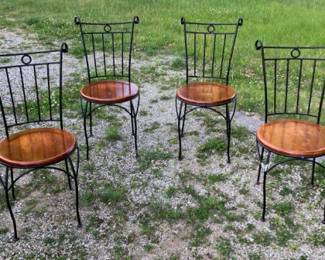 WROUGHT IRON CHAIRS