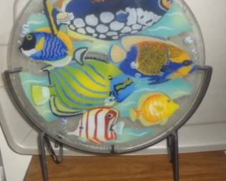 ART GLASS PLATE