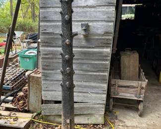 Cast iron hitching post