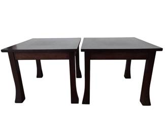 Lot #116 - Pair of Dark Wood End Tables