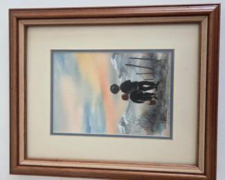 Lot #76 - Original Signed Watercolor