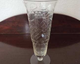 Lot #170 - Footed Crystal Vase