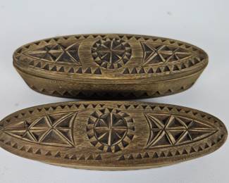 Lot #103 - African Hand Carved Wooden Boxes