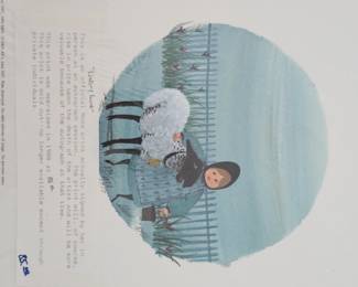 Lot #40 - P Buckley Moss Hand Signed & Numbered Limited Edition Lithograph "Lindsay's Lamb"