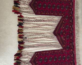 Lot #217 - Afghani Hand Woven Door Wall Hanging Bokhara Rug