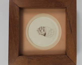Lot #109 - Original Limited Edition Signed Pen & Ink Portrait of an African Lady