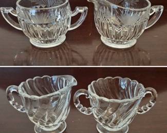 Lot #153 - Two Sugar and Creamer Sets
