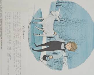 Lot #41 - P Buckley Moss Hand Signed & Numbered Limited Edition Lithograph "My Companion"