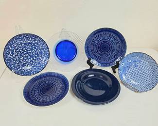 Lot #140 - Selection of Blue & White Plates Including Takahashi
