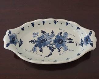 Lot #177 - Small Royal Delft Blue and White Serving Platter