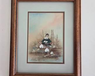 Lot #75 - Original Signed Watercolor by Wabb
