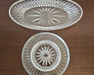 Lot #154 - Two Cut Glass Platters