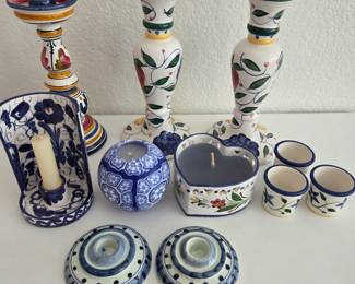 Lot #83 - Decorative Candles & Candleholders From Spain, Portugal & U.S.