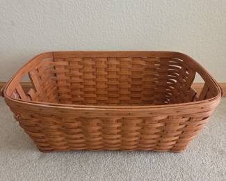 Lot #208 - Signed WKH Wanda Harney 1990 Longaberger Large Basket