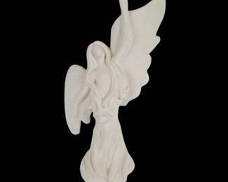 Lot #127 - Vintage Royal Haeger Angel Reaching Figurine Statue "Ascension", Unglazed