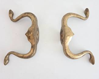 Lot #52 - Brass Andiron Legs