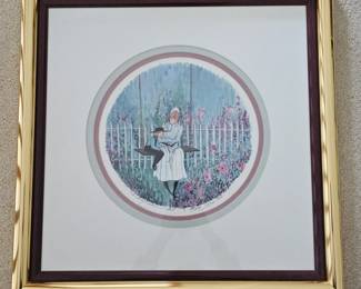 Lot #32 - P Buckley Moss Hand Signed & Numbered Limited Edition Lithograph "Summer Story"