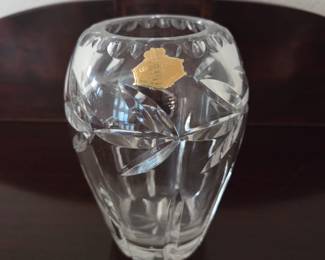 Lot #167 - Hand Cut Lead Crystal Vase Made in W Germany