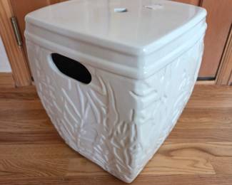 Lot #72 - Lilly Pulitzer for Target White Garden Stool.