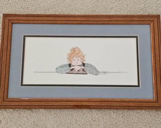 Lot #37 - P Buckley Moss Hand Signed & Numbered Limited Edition Lithograph "Peter"