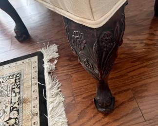 Beautiful legs on the settee