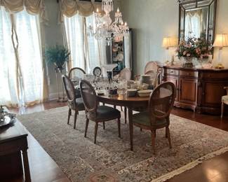 View of the dining room