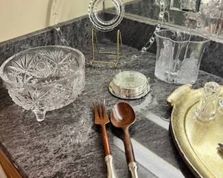 Sterling handle salad set