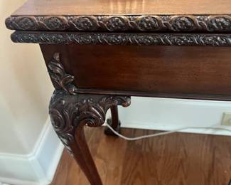 Very nice carving on the legs and on the table top