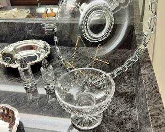 Small Waterford footed bowl - "Lariet" tray - one of two