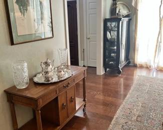 View of one side of the dining room