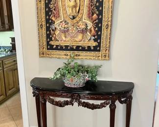 Console in the French style - faux marble top