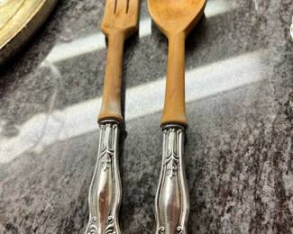 Sterling handle salad set