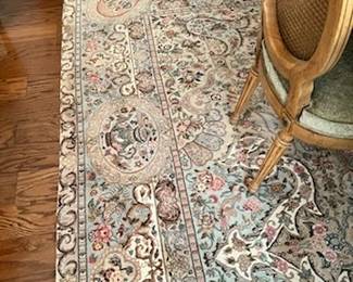 Close-up of the pattern in the rug