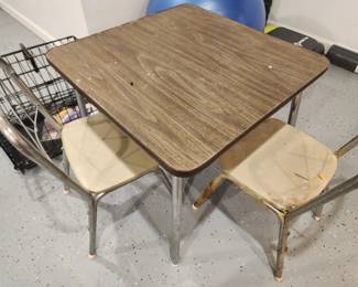 MCM child's table and chairs
