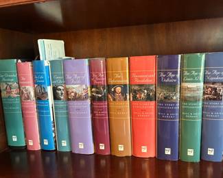 Eleven volume "The Story of Civilization" hardbacks with dust jackets