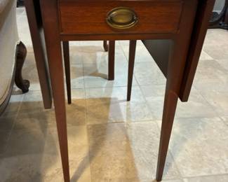 Drop leaf side tables (two)