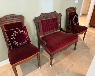 Available for presale- Eastlake chairs and settee