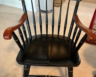 Captain's chair with University of North Carolina seal 