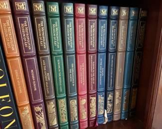 Beautiful leather bound set of the Metropolitan Museum of Art by Franklin Library