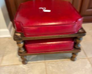 Mid century stacked otomans