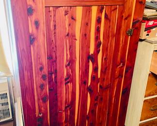 Antique Single Door Cedar Wardrobe