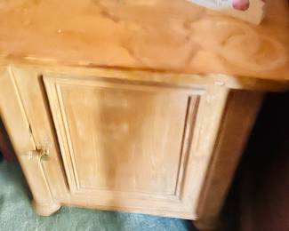 Antique storage table 