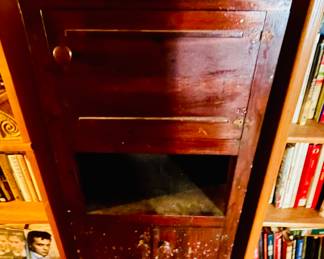 Old ice box style cabinet