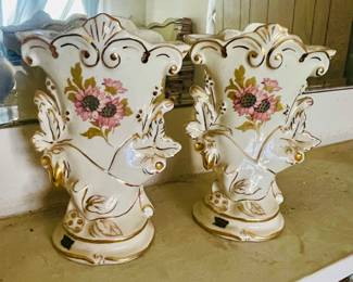 Vintage Floral Vases